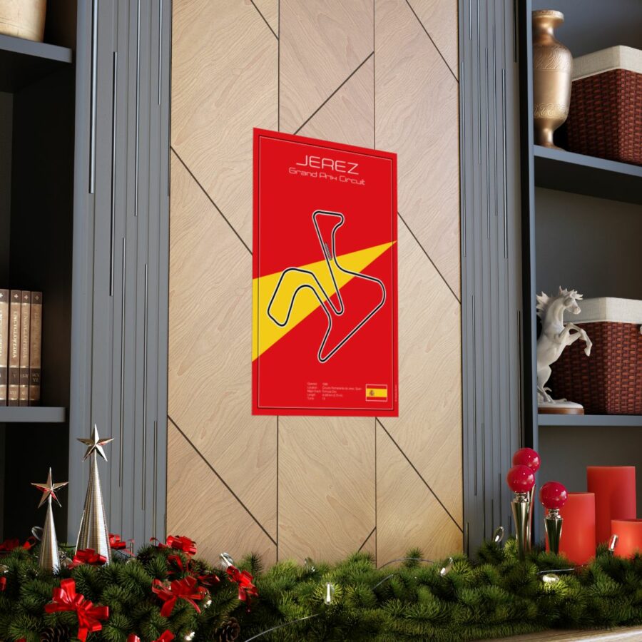 Jerez Grand Prix Circuit, Poster F1 Art