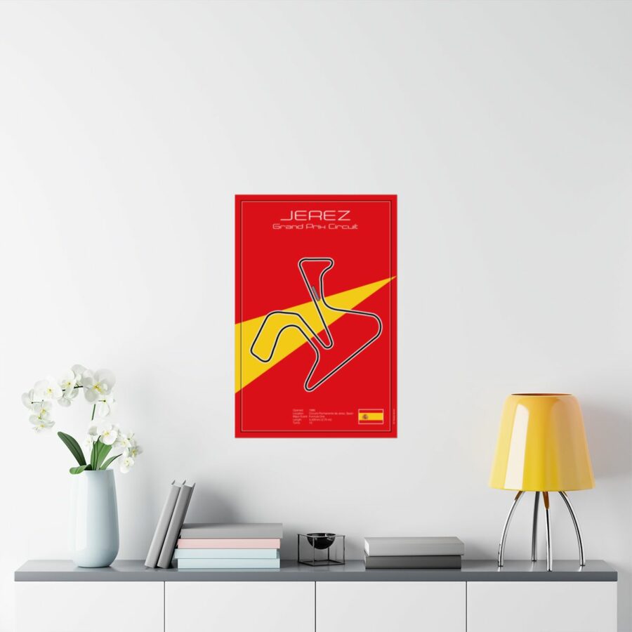 Jerez Grand Prix Circuit, Poster F1 Art