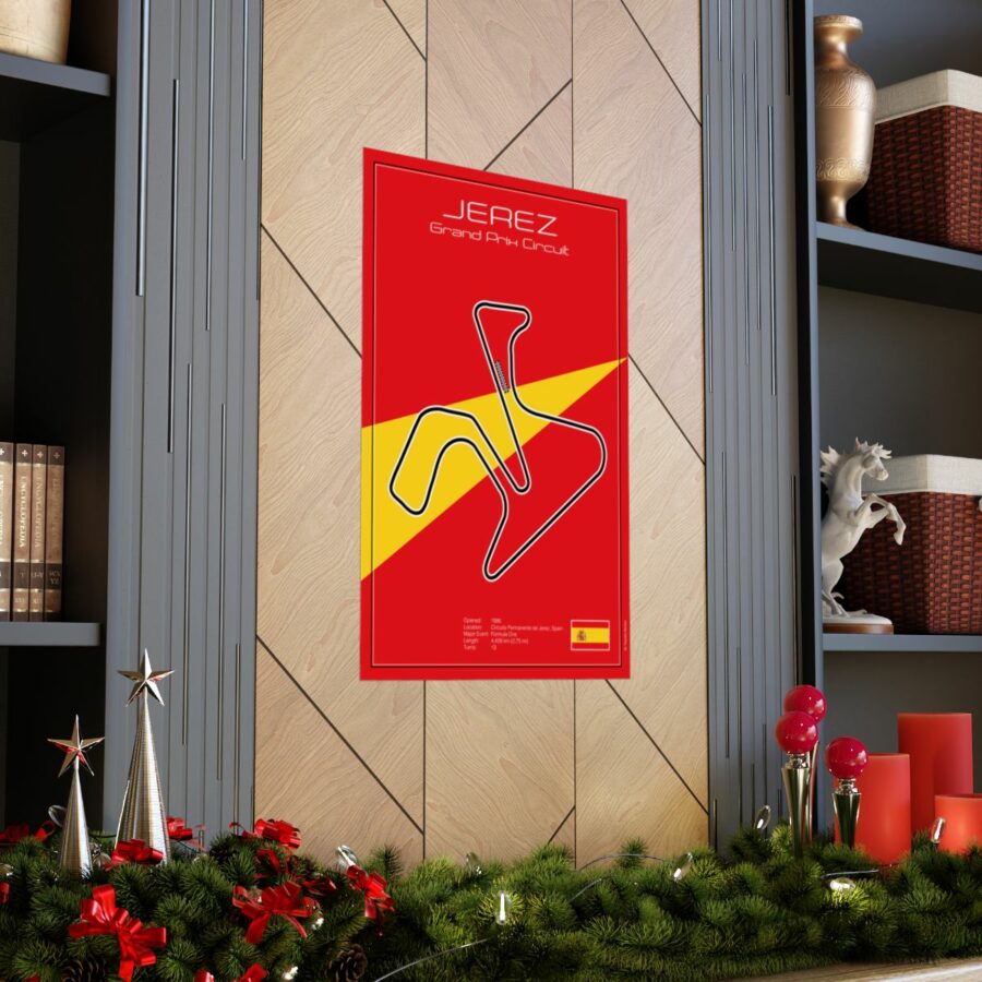 Jerez Grand Prix Circuit, Poster F1 Art