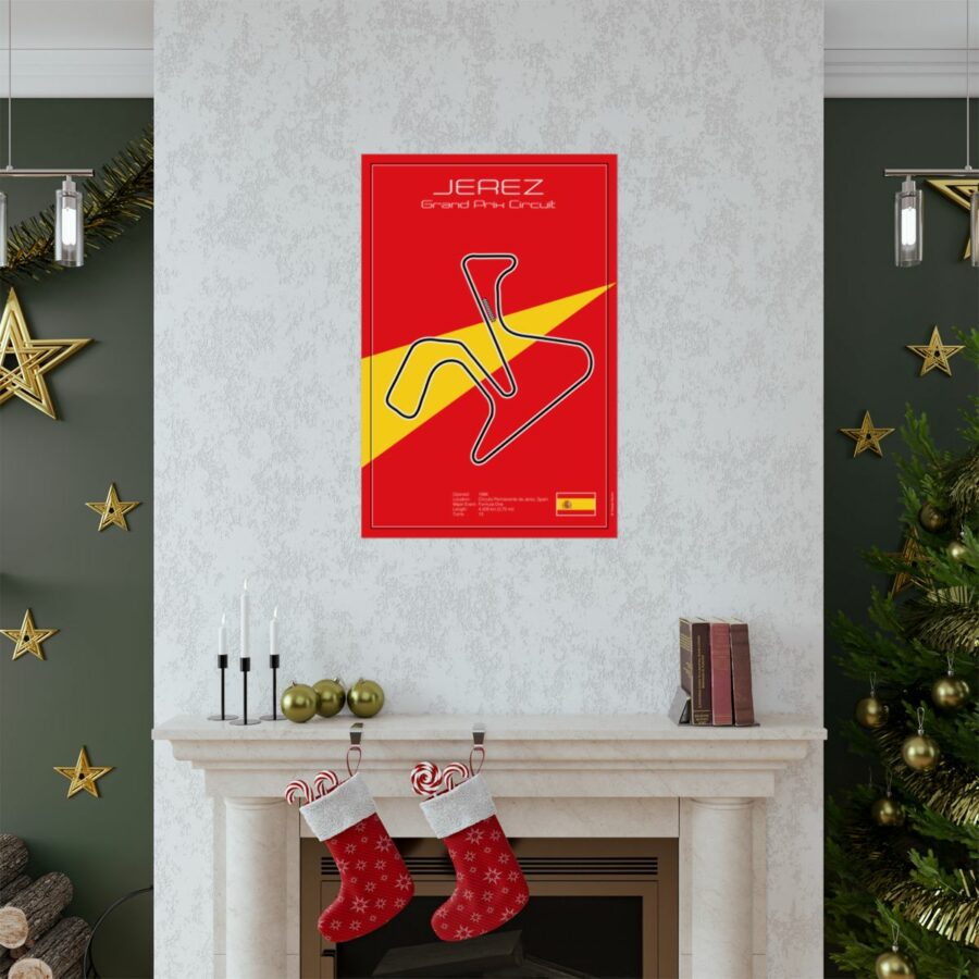 Jerez Grand Prix Circuit, Poster F1 Art