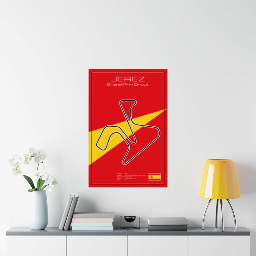 Jerez Grand Prix Circuit, Poster F1 Art