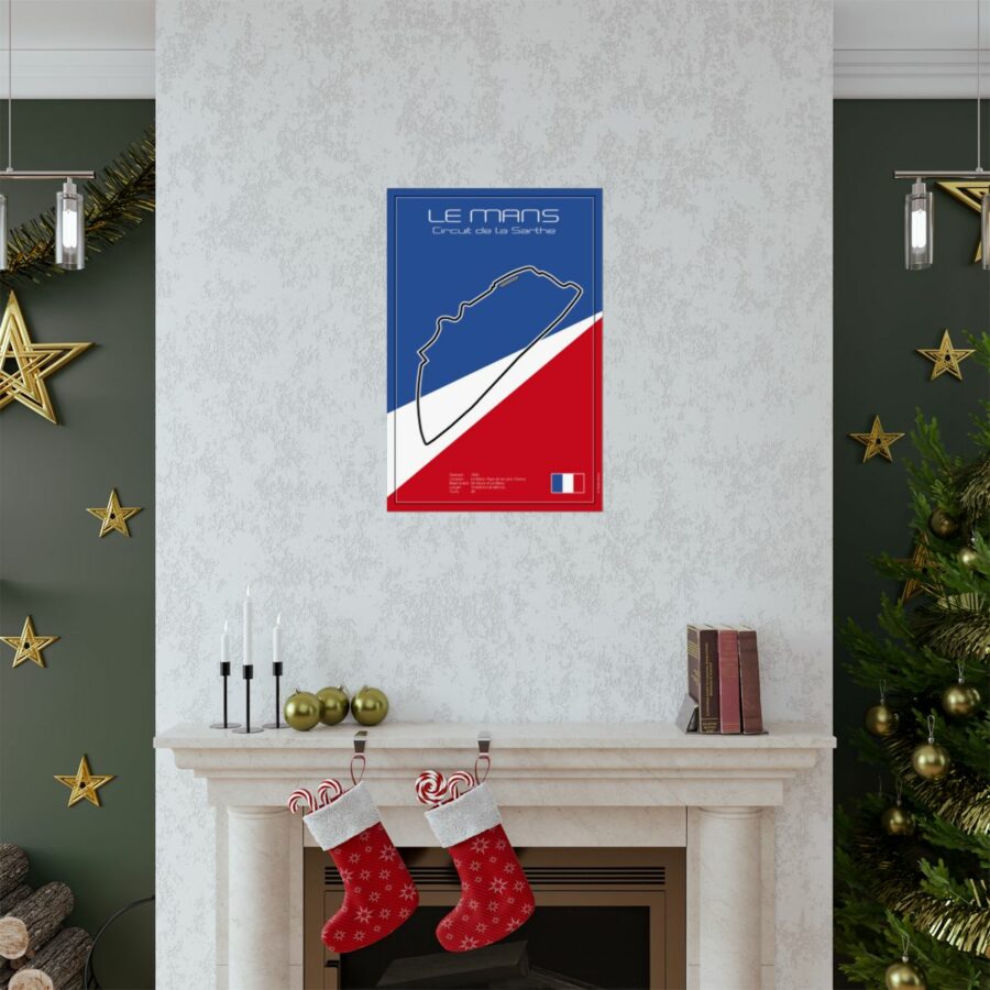 Le Mans Racetrack, Poster Sports Car Racing Art