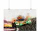 Mazda 787B on Fire, Le Mans 1991, Poster Mazda 787B on Fire, Le Mans 1991, Poster