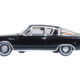 1965 Plymouth Barracuda Black with Gold Stripes 1/87 (HO) Scale Diecast Model Car by Oxford Diecast