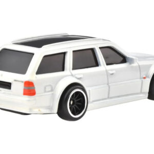 Mercedes-Benz E36 AMG White Metallic "Boulevard" Series Diecast Model Car by Hot Wheels Sports Car Racing Gifts by Diecast Mania