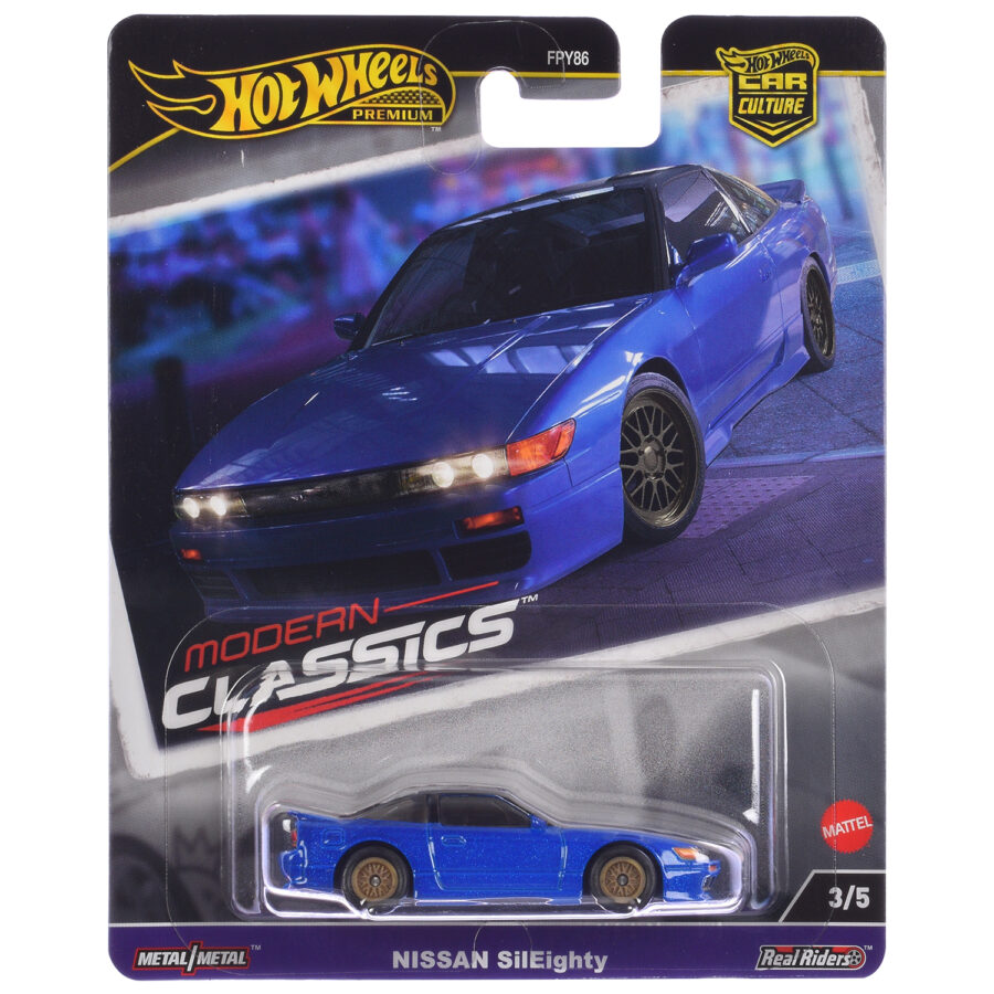 Nissan SilEighty Blue Metallic "Modern Classics" Series Diecast Model Car by Hot Wheels Automotive