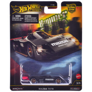 Mazda 787B Prototype Race Car Black "Hammer Drop" Series Diecast Model Car by Hot Wheels from the Mazda store collection.