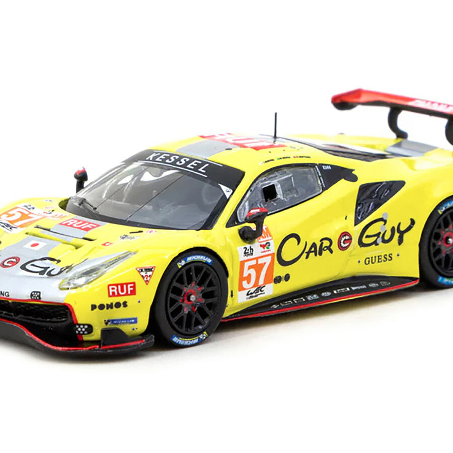 Ferrari 488 GTE #57 Scott Huffaker - Takeshi Kimura - Daniel Serra "Kessel Racing" "24 Hours of Le Mans" (2023) "Hobby64" Series 1/64 Diecast Model Car by Tarmac Works Automotive