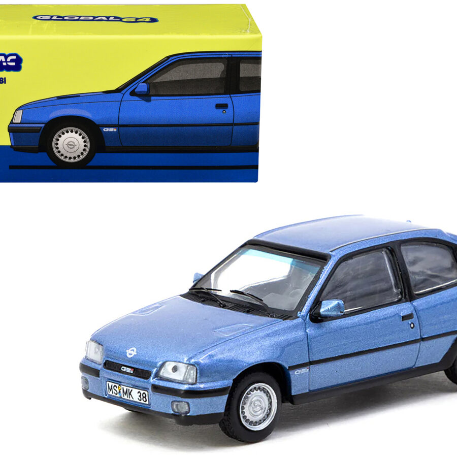 Opel Kadett GSi Blue Metallic "Global64" Series 1/64 Diecast Model Car by Tarmac Works Automotive