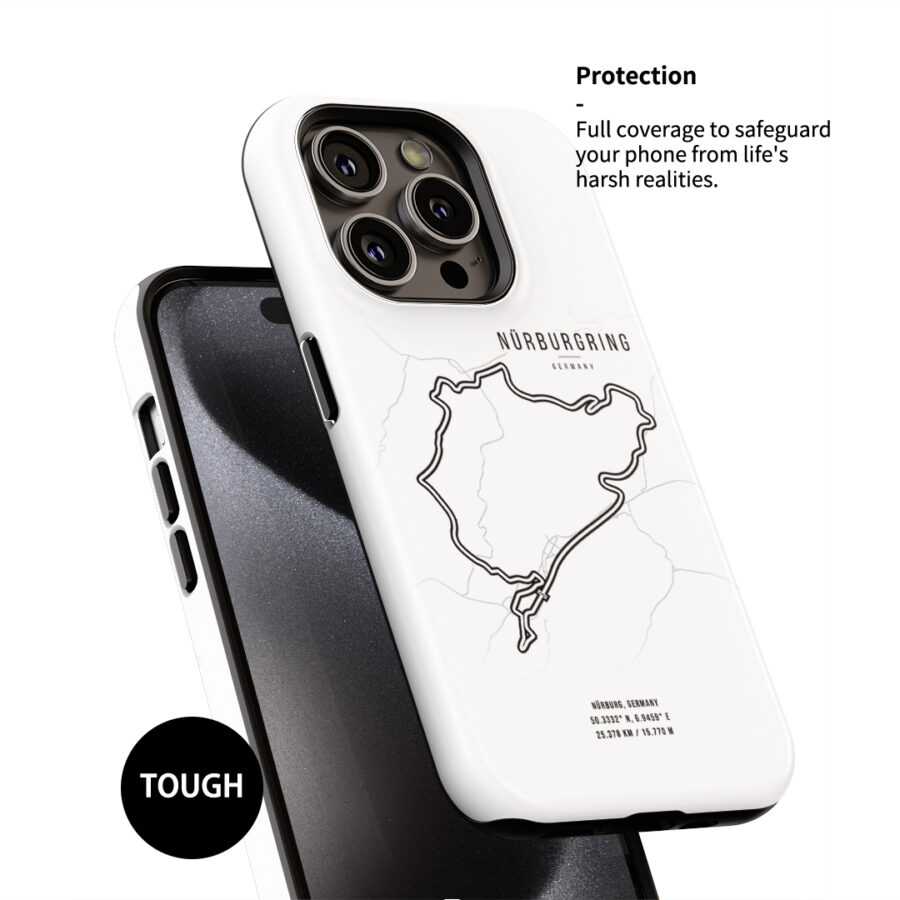 Nurburgring F1 Track Phone Case – Feel the Speed of the Green Hell for iPhone, Samsung, Google Pixel Japanese GP - Suzuka Track Art