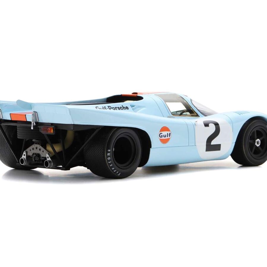 Porsche 917K #2 Pedro Rodriguez - Jackie Oliver "J.W. Automotive Engineering" Winner "24 Hours of Daytona" (1971) with Acrylic Display Case 1/18 Model Car by Spark Automotive