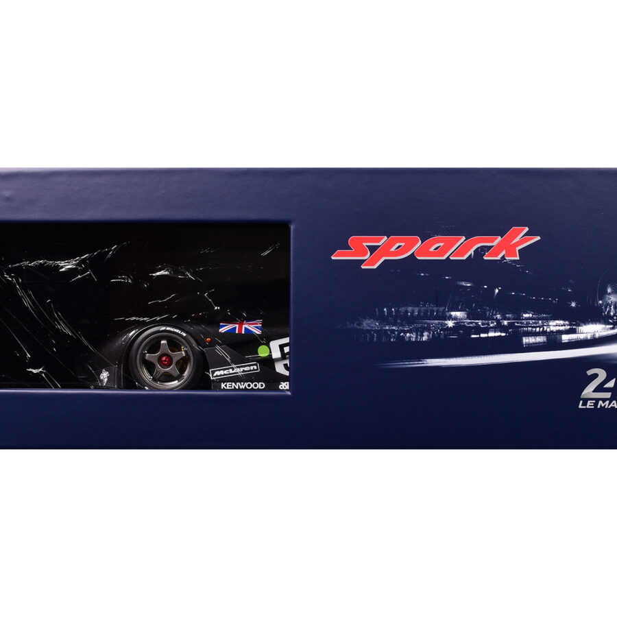 McLaren F1 GTR #59 Yannick Dalmas - Masanori Sekiya - JJ Lehto "Kokusai Kaihatsu Racing" Winner "24 Hours of Le Mans" (1995) with Acrylic Display Case 1/18 Model Car by Spark Automotive