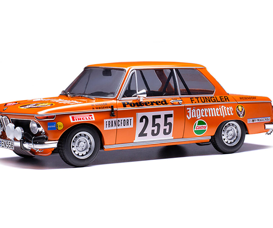 BMW 2002 #255 Wolfgang Stiller - Axel Wagener "Rallye Monte-Carlo" (1973) 1/18 Diecast Model Car by IXO Models Automotive