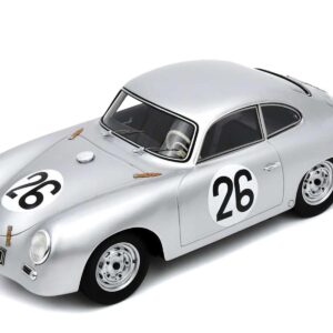 Porsche 356 #26 Max Nathan - Helmut 'Helm' Glockler "Porsche KG" "24 Hours of Le Mans" (1956) with Acrylic Display Case 1/18 Model Car by Spark  by Diecast Mania