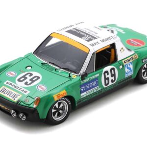 Porsche 914/6 #69 Gerd Quist - Dietrich Krumm "Autohaus Max Moritz GmbH" "24 Hours of Le Mans" (1971) and Acrylic Display Case 1/18 Model Car by Spark  by Diecast Mania