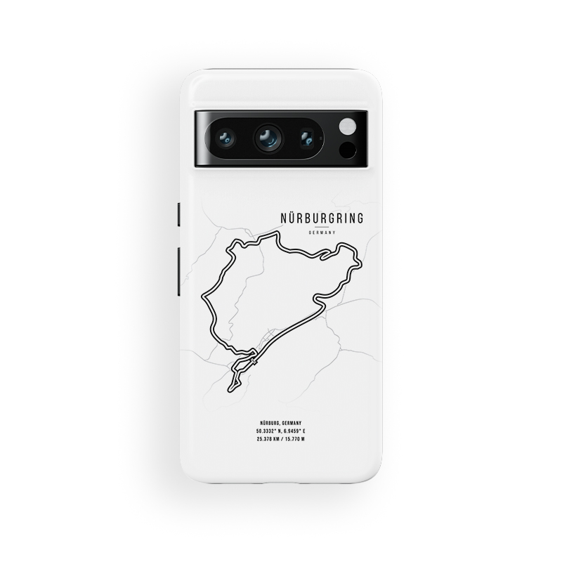 Nurburgring F1 Track Phone Case – Feel the Speed of the Green Hell for iPhone, Samsung, Google Pixel Japanese GP - Suzuka Track Art