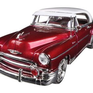 1950 Chevrolet Bel Air Metallic Dark Red Custom 1/18 Diecast Car Model by Motormax  by Diecast Mania