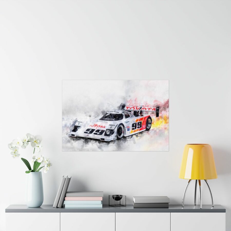 Toyota IMSA Eagle HF89, Poster Sports Car Racing Art
