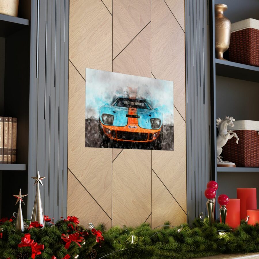 Ford GT40 Front, Poster WEC & Le Mans Memorabilia