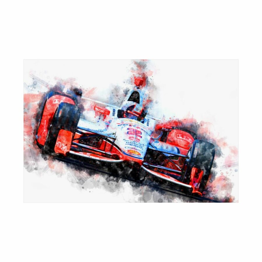 Juan Pablo Montoya, Indianapolis 500 Winner 2015, Poster from the Indy Car store collection.