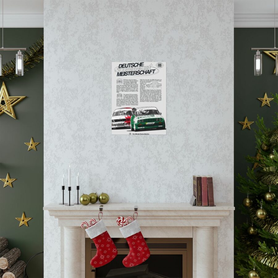E30 BMW M3 DTM - Poster - Atelier de l'Automobile Automotive