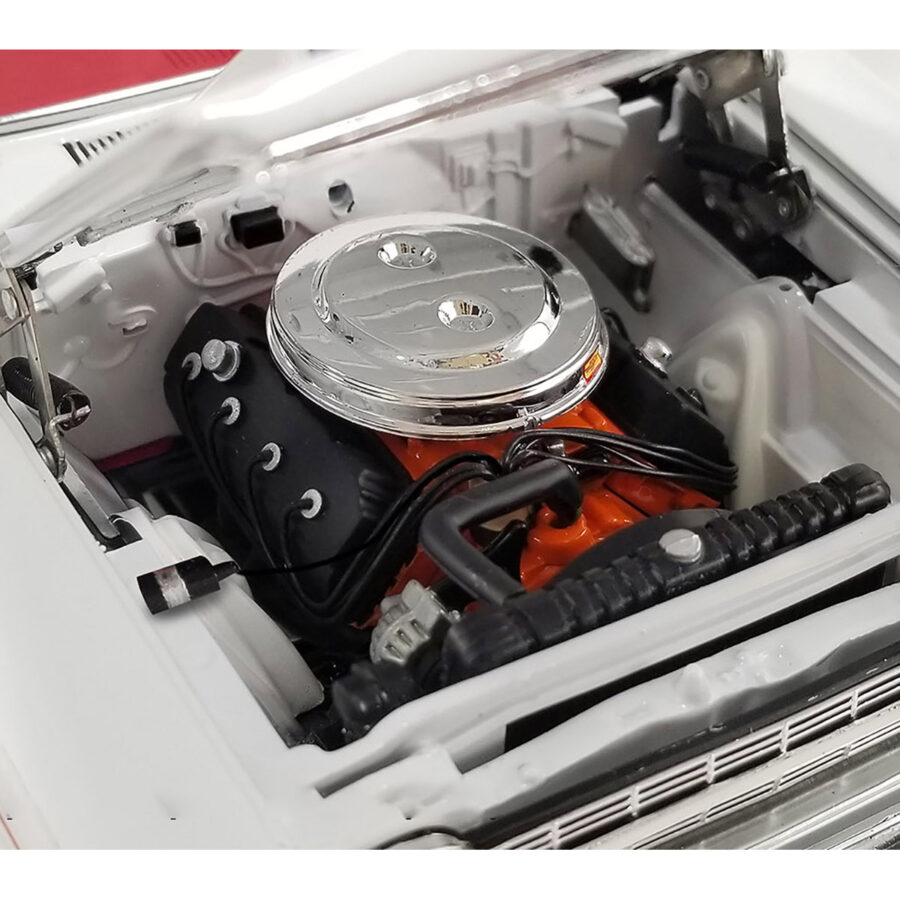 1967 Plymouth Belvedere II Super Stock "Don Grotheer" White with Graphics and Red Interior Limited Edition to 306 pieces Worldwide 1/18 Diecast Model Car by ACME Automotive