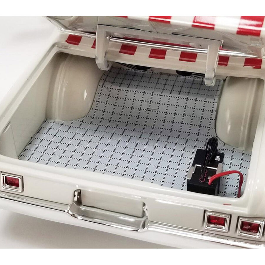 1964 Dodge 330 "Ramchargers" White with Red Graphics and Stripes Limited Edition to 504 pieces Worldwide 1/18 Diecast Model Car by ACME Automotive