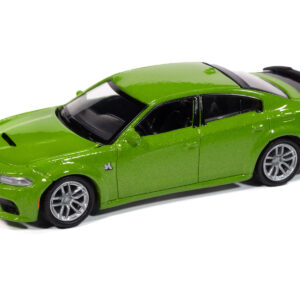 2023 Dodge Charger R/T Scat Pack Swinger Sublime Green Metallic "Modern Muscle" Series 1/64 Diecast Model Car by Auto World  by Diecast Mania