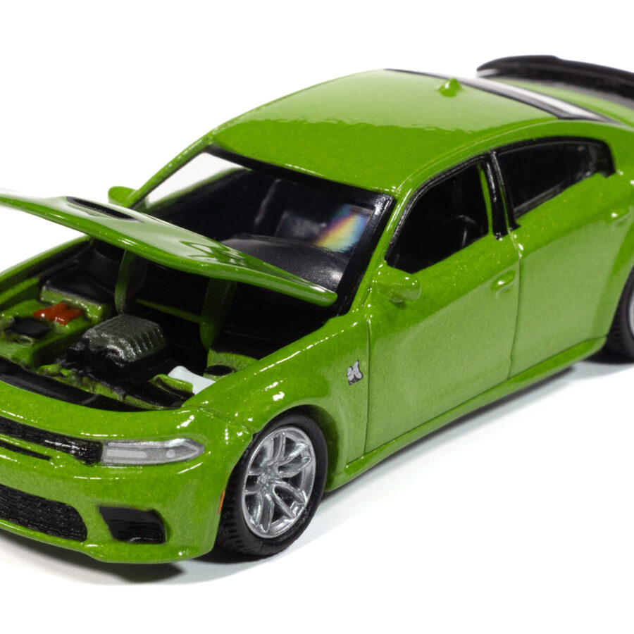2023 Dodge Charger R/T Scat Pack Swinger Sublime Green Metallic "Modern Muscle" Series 1/64 Diecast Model Car by Auto World Automotive