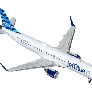 Embraer ERJ-190 Commercial Aircraft "JetBlue Airways" (N323JB) White with Blue Striped Tail "Gemini 200" Series 1/200 Diecast Model Airplane by GeminiJets  by Diecast Mania