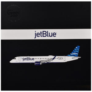 Embraer ERJ-190 Commercial Aircraft "JetBlue Airways" (N323JB) White with Blue Striped Tail "Gemini 200" Series 1/200 Diecast Model Airplane by GeminiJets  by Diecast Mania