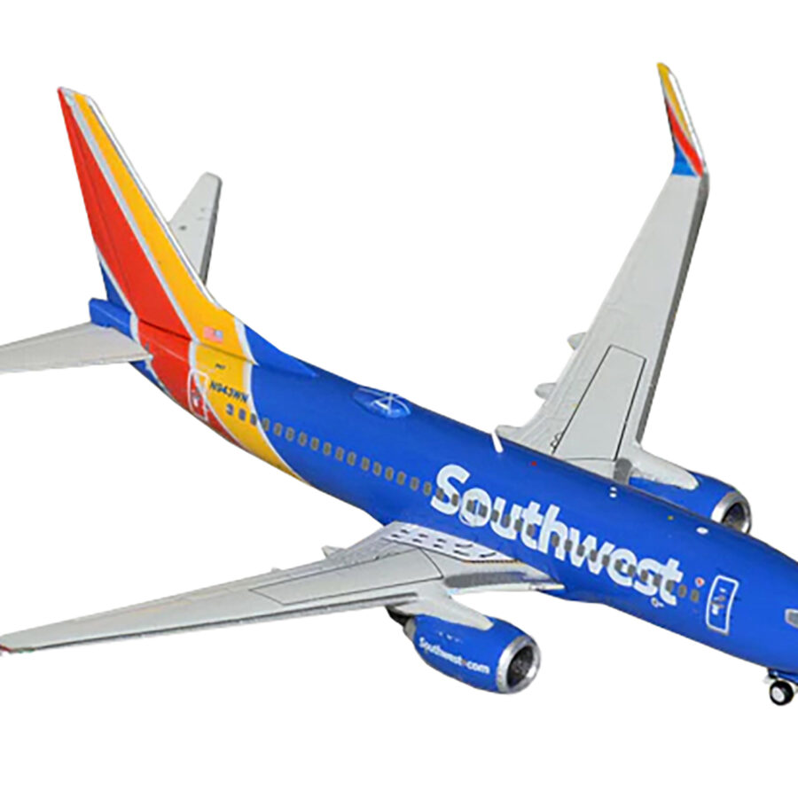 Boeing 737-700 Commercial Aircraft "Southwest Airlines" (N943WN) Blue with Striped Tail 1/400 Diecast Model Airplane by GeminiJets Automotive