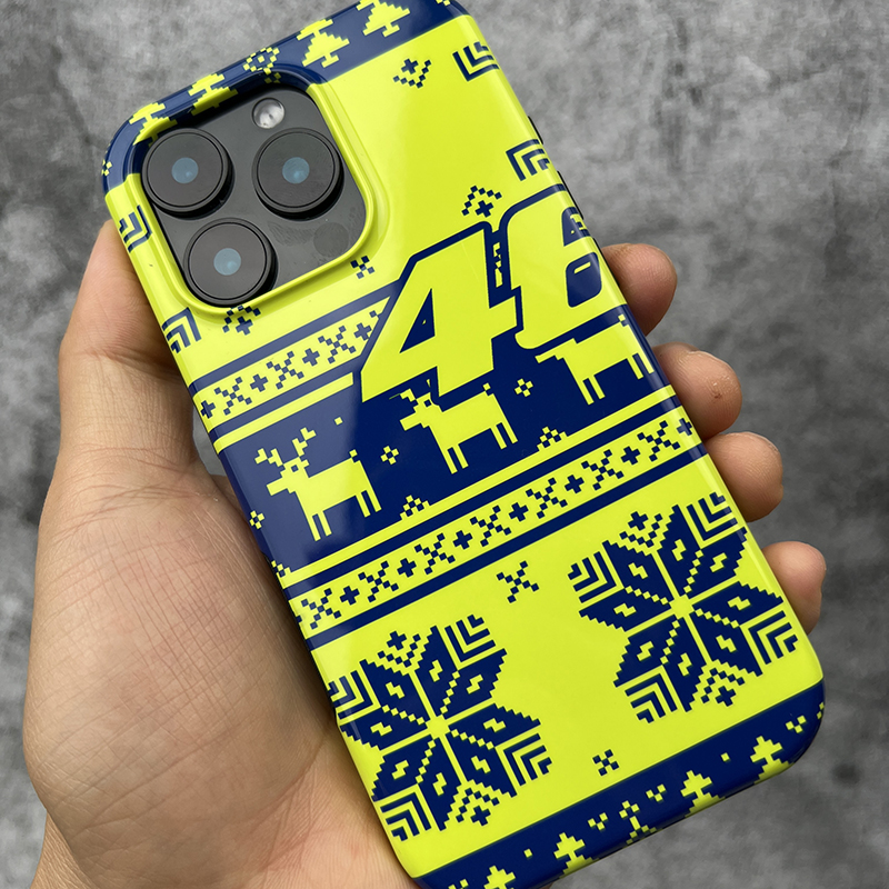 Valentino Rossi Winter Test 2015 "Woolly Hat" Helmet Livery Phone Case – For iPhone & Samsung MotoGP Clothing & Merchandise