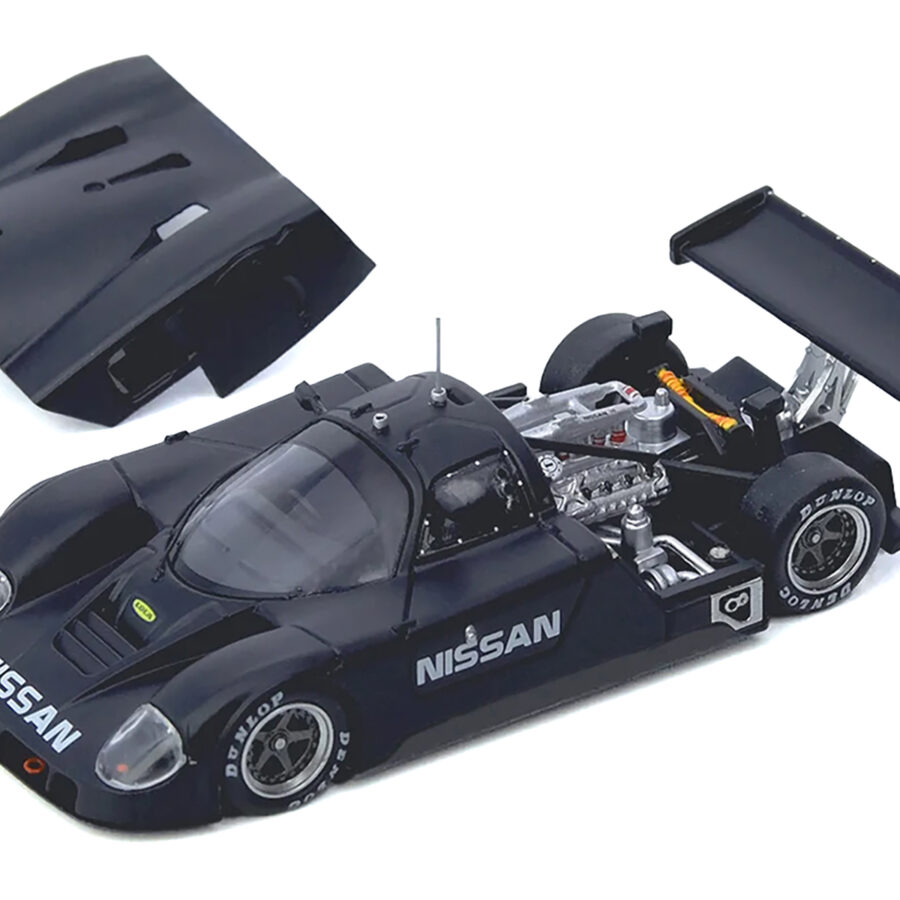 Nissan R89C Matt Black "Le Mans Shakedown Test at Paul Ricard 1988" 1/64 Diecast Model Car by Inno Models Automotive