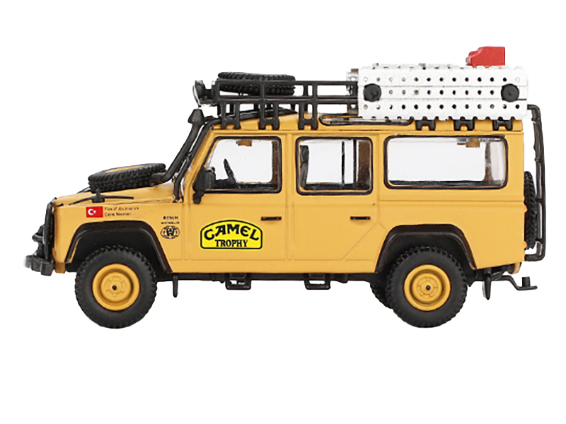 Land Rover Defender 110 Team Turkey "Camel Trophy Amazon" (1989) Limited Edition 1/64 Diecast Model Car by Mini GT Automotive