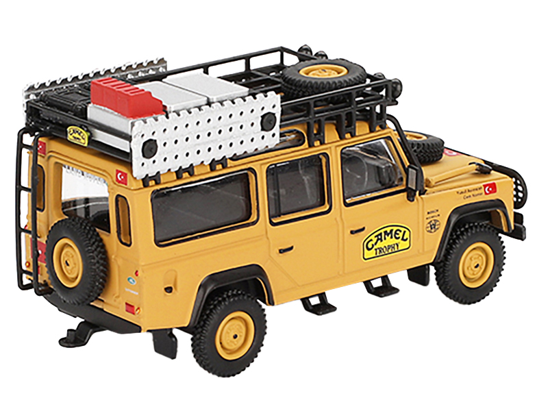 Land Rover Defender 110 Team Turkey "Camel Trophy Amazon" (1989) Limited Edition 1/64 Diecast Model Car by Mini GT Automotive