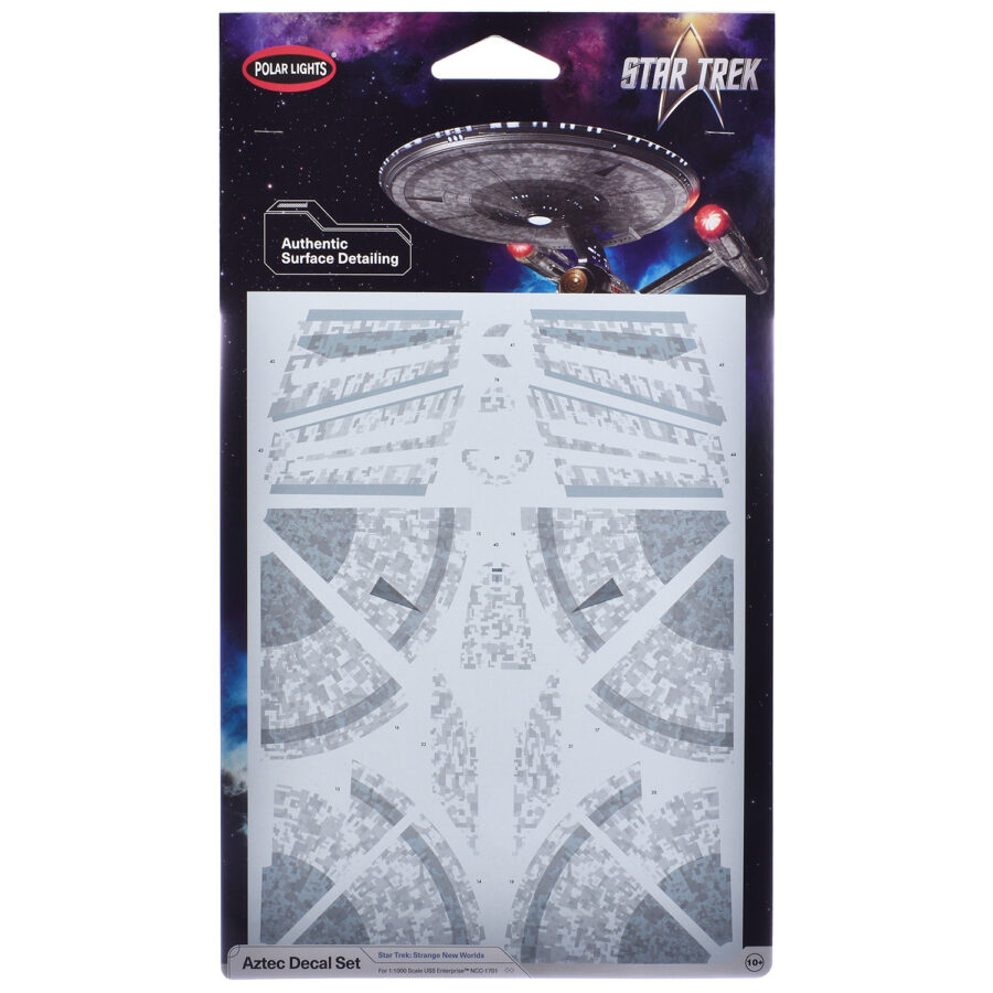 USS Enterprise NCC-1701 Aztec Decal Set "Star Trek: Strange New Worlds" (2022-Current) TV Series 1/1000 Scale by Polar Lights Automotive