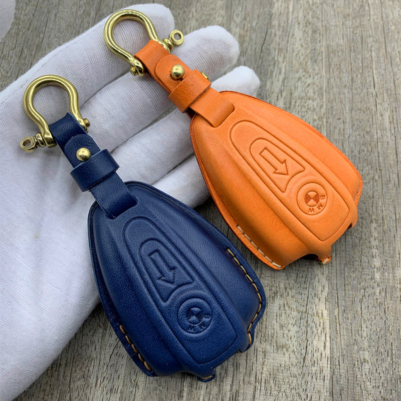 BMW R18 Key Case – Handmade Leather Cover for Heritage Smart Key Fob, Custom Fit for BMW Motorrad Belgium GP - Spa-Francorchamps Track Art