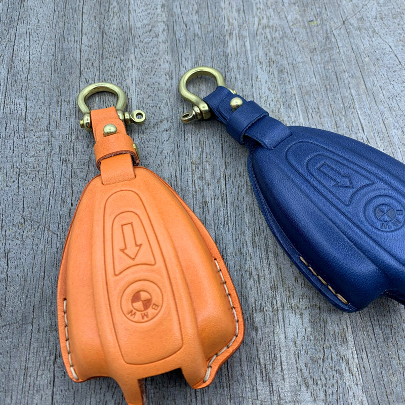 BMW R18 Key Case – Handmade Leather Cover for Heritage Smart Key Fob, Custom Fit for BMW Motorrad Belgium GP - Spa-Francorchamps Track Art