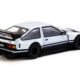 Toyota Sprinter Trueno AE86 Widebody RHD (Right Hand Drive) White and Black with Tarmac Cards "Global64" Series 1/64 Diecast Model by Tarmac Works Toyota Sprinter Trueno AE86 Widebody RHD (Right Hand Drive) White and Black with Tarmac Cards "Global64" Series 1/64 Diecast Model by Tarmac Works