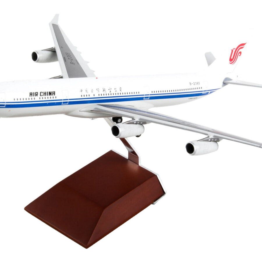 Airbus A340-300 Commercial Aircraft "Air China" White with Blue Stripes "Gemini 200" Series 1/200 Diecast Model Airplane by GeminiJets Automotive