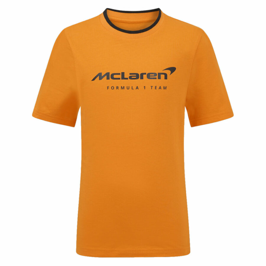 2025 McLaren F1 Core Essentials T-shirt - Autumn Glory (Kids) - Small Boys McLaren F1 Memorabilia