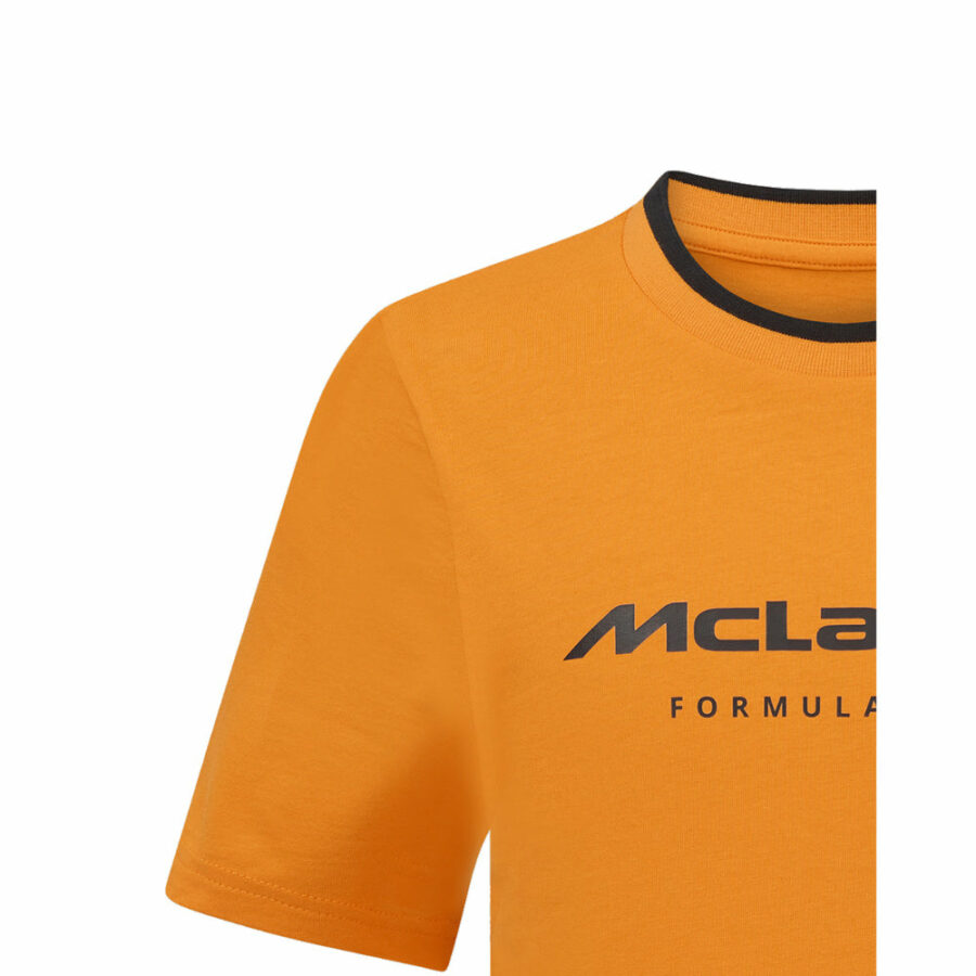 2025 McLaren F1 Core Essentials T-shirt - Autumn Glory (Kids) - Small Boys McLaren F1 Memorabilia