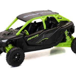 Polaris RZR Pro R UTV Black and Lime Green Diecast Model by New Ray Sports Car Racing Model Cars by Diecast Mania