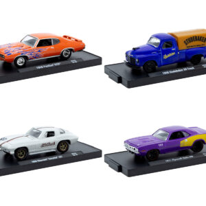 "Auto-Drivers" Set of 4 pieces in Blister Packs Release 123 Limited Edition to 9600 pieces Worldwide 1/64 Diecast Model Cars by M2 Machines  by Diecast Mania
