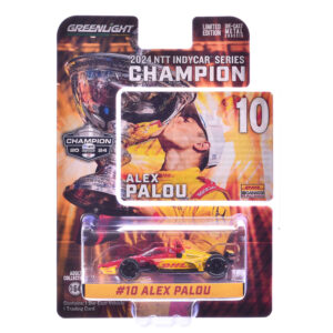 Dallara IndyCar #10 Alex Palou "DHL" Chip Ganassi Racing "NTT IndyCar Series Champion" (2024) 1/64 Diecast Model Car by Greenlight  by Diecast Mania