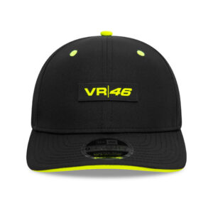 2025 VR46 Core 9Seventy Cap Stretch Snap Adults - Black/Neon Yellow MotoGP Clothing & Merchandise by XeroBlu