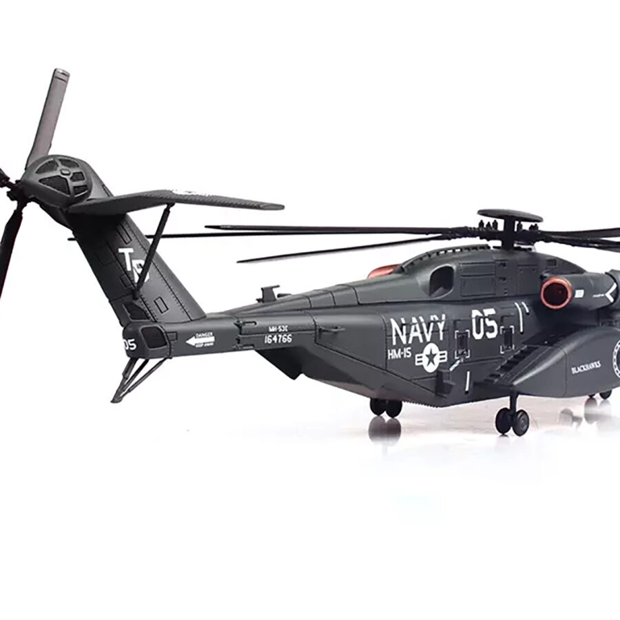 Sikorsky MH-53E Sea Dragon Helicopter "United States Navy Blackhawks Tail Number 05" Dark Gray 1/72 Diecast Model by Panzerkampf Automotive