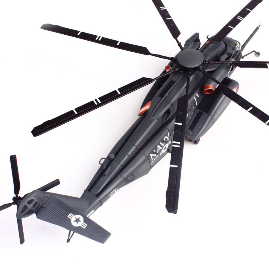 Sikorsky MH-53E Sea Dragon Helicopter "United States Navy Blackhawks Tail Number 06" Dark Gray 1/72 Diecast Model by Panzerkampf Automotive