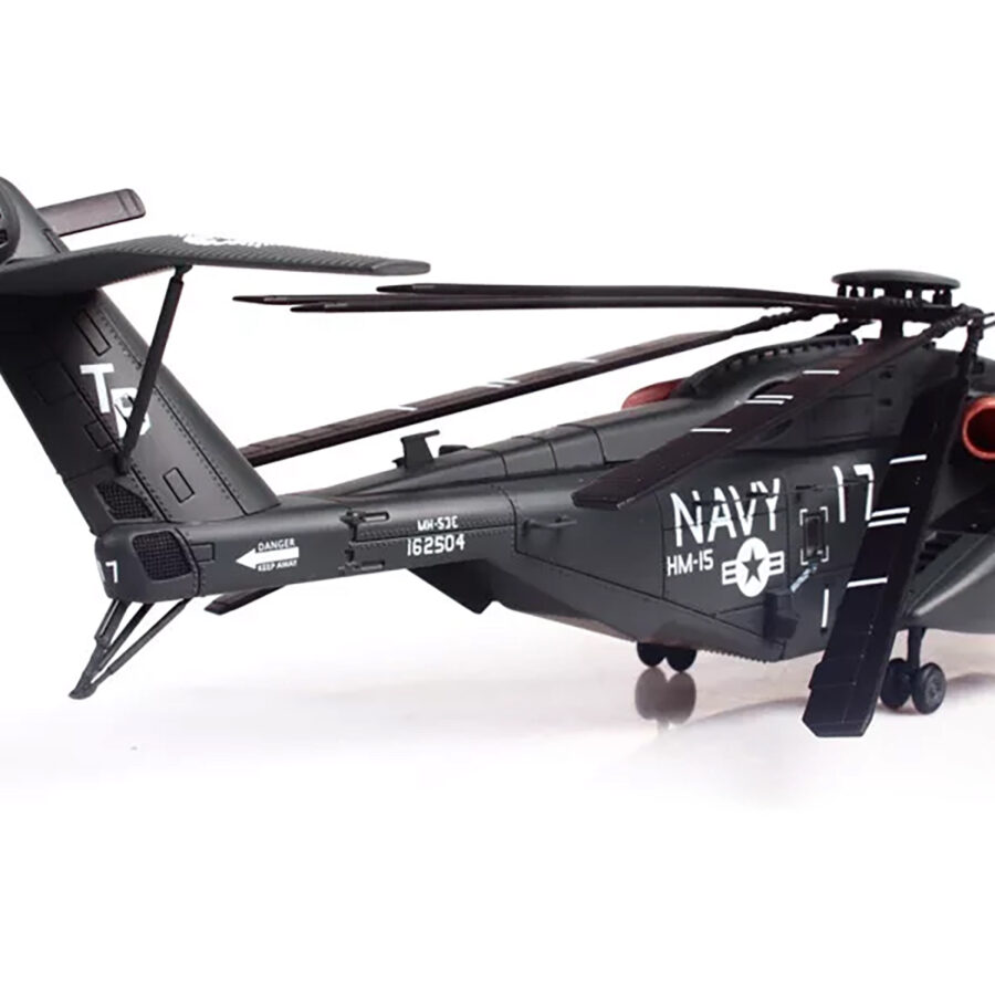 Sikorsky MH-53E Sea Dragon Helicopter "United States Navy Blackhawks Tail Number 17" Dark Gray 1/72 Diecast Model by Panzerkampf Automotive